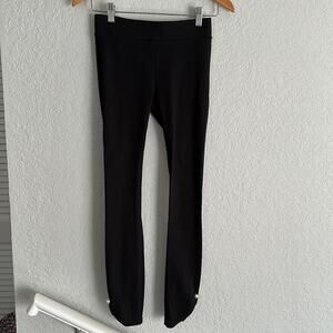 WHBM Black Pearl Ruched Ankle Leggings XXS Black Mobwife Feminine Girly Dainty